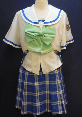 COSPATIO 夜明け前より瑠璃色な 満弦ヶ崎大学付属カテリナ学院3年制服 セーラーブラウス+スカート XLサイズ