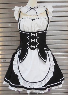 COSPATIO Re:ゼロから始める異世界生活 ラム&レムメイド服セット+ヘッドドレス・飾り結びパーツ XLサイズ